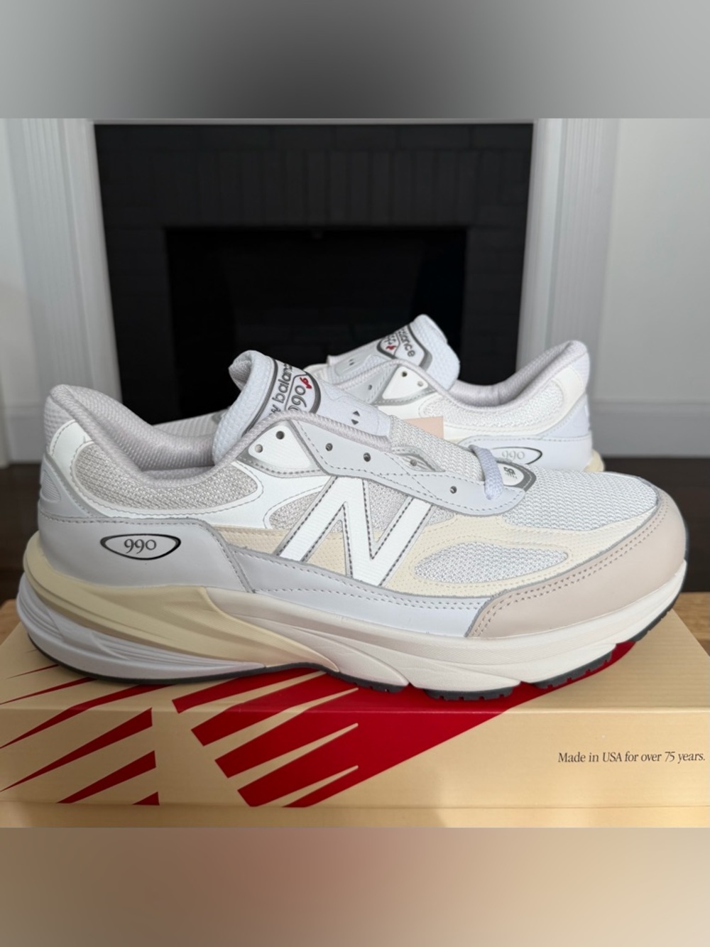 New Balance 990v6 x Teddy Santis - White Sea Salt - Mens Size 9.5 - U990GB6